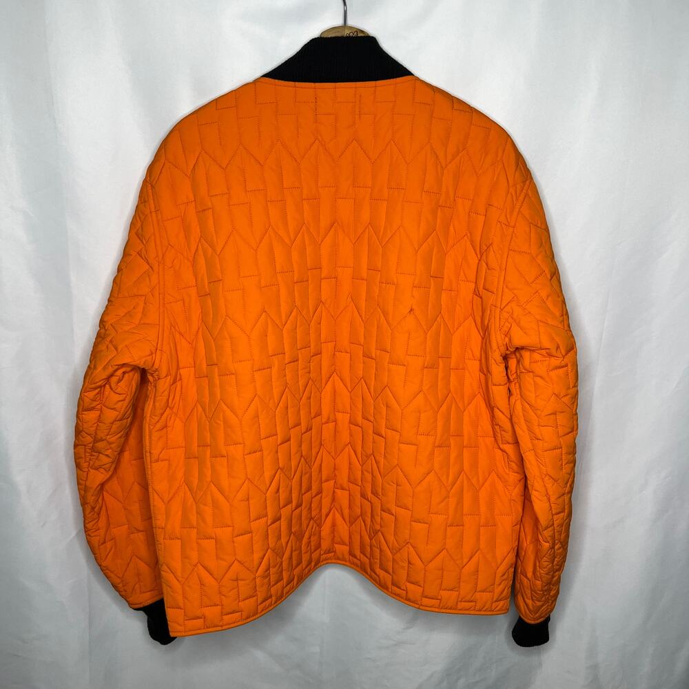 Stussy S Quilted Liner Nylon Bomber Jacket in Orange L - Picture 4 of 6